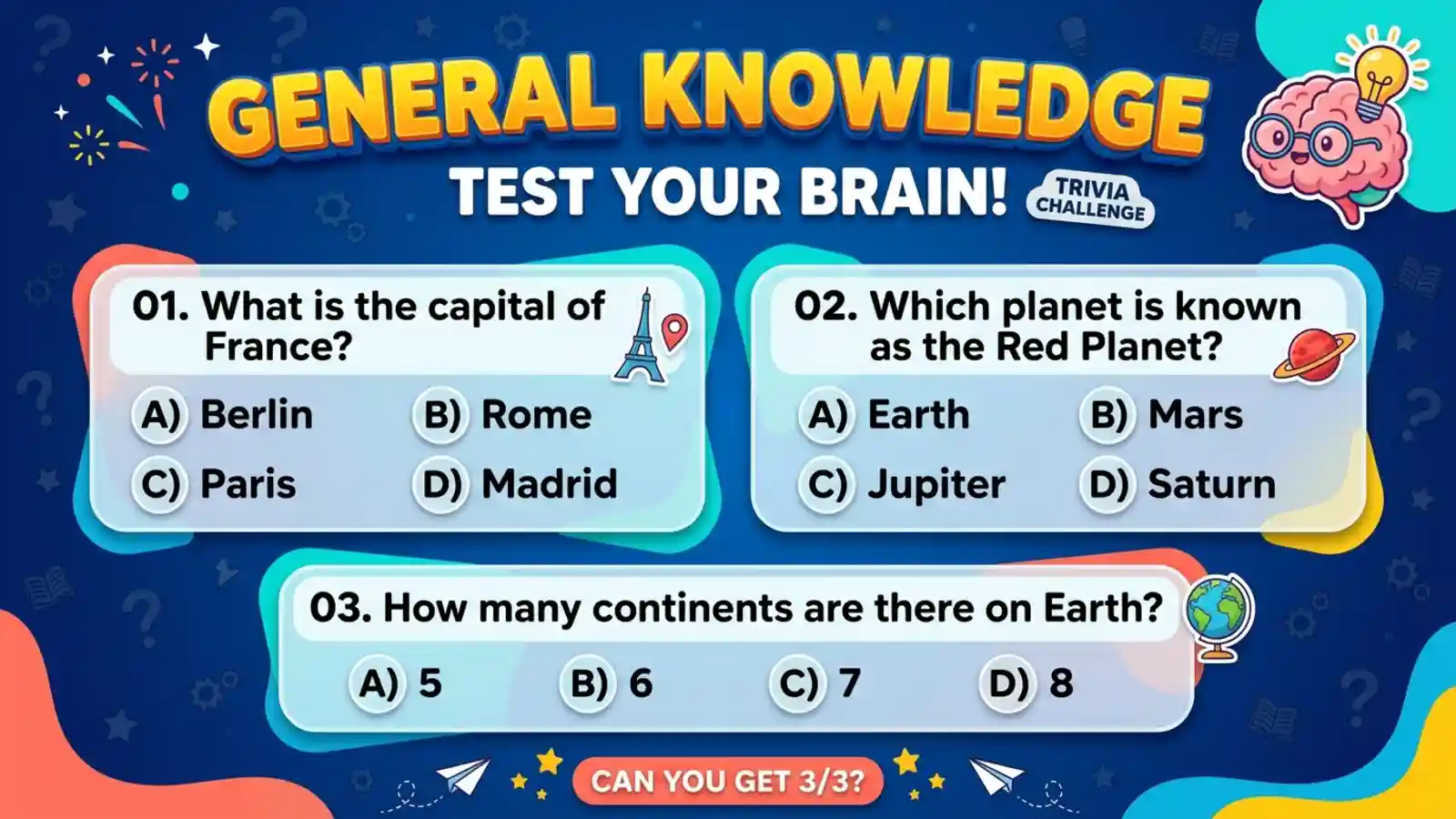 General Knowledge Test Questions