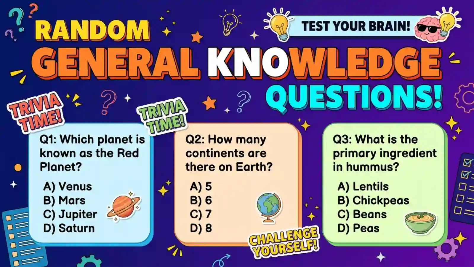 Random General Knowledge Questions: 